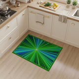 Neon Green Starburst Area Rug