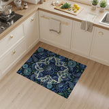 Indigo Chrysanthemum Paisley Area Rug