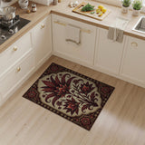Elegant Red Lotus Persian Area Rug