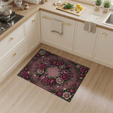 Romantic Rose Wreath Area Rug