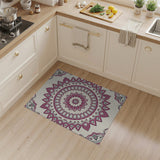 Ornate Pink Mandala Boho Area Rug