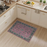 Traditional Persian Pink Traditional Persian Floral Area Rug