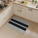 Stripe Bold Black White Vertical Stripe Rug