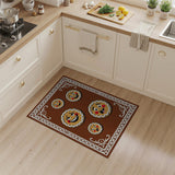 Whimsical Gingerbread Men Cartoon Area Rug