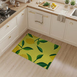 Sunny Lemon Grove Yellow Area Rug
