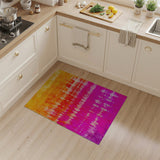 Vibrant Ombre Multi-Color Distressed Area Rug