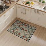 Multi-Color Alphabet Grid Area Rug