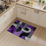 Purple Geometric Modern No. 2 Area Rug