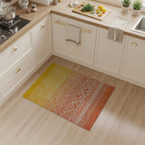 Ombre Yellow-Orange Geometric Southwestern Rug