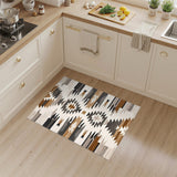Southwestern Geometric Southwestern Geometric Brown Tan Area Rug