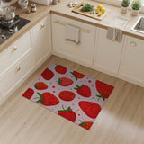 Strawberry Fruit Pattern Fruit Pattern Area Rug