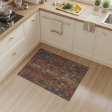 Gothic Floral Arch Vintage Area Rug