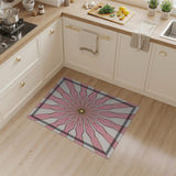 Pink Starburst Petal Area Rug