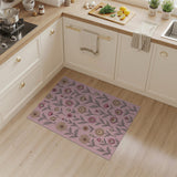 Vintage Pink Daisy Bloom Area Rug