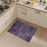 Purple Geometric Modern Purple Grey Geometric Block Area Rug