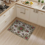 Traditional Persian Multi-color and Patterns Ornate Pink Floral Medallion Area Rug