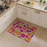 Vibrant Fruit Patchwork Area Rug