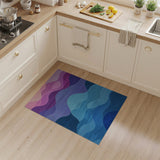 Cascading Wave Gradient Abstract Area Rug