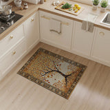 Gold and Silver Golden Tree of Life Persian Area Rug