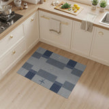 Coastal Beach Navy Starfish Coastal Area Rug