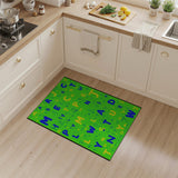 Vibrant Alphabet Pixel Kids Area Rug
