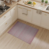 Blush Pink Speckled Abstract Area Rug