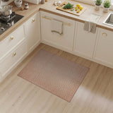 Terracotta White Diamond Lattice Area Rug