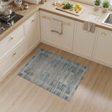 ODIKA Modern Abstract Washable Area Rug - Non-Slip Low Pile Geometric Rug for Living Room