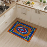 Vibrant Multi-Color Geometric Floral Area Rug