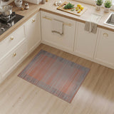 Terracotta Striped Southwestern Area Rug