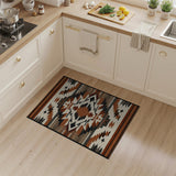 Southwestern Geometric Area Rug Rust Brown Tan