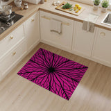 Radiant Pink Branch Starburst Area Rug