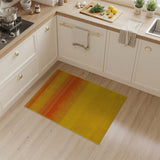 Vibrant Yellow-Orange Gradient Dot Area Rug