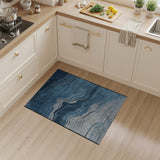 Indigo Wave Abstract Area Rug