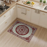 Red Ornate Red Medallion Persian Area Rug
