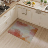 Blush Watercolor Abstract Area Rug