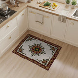 Multi-color and Patterns Ornate Red Gold Persian Medallion Area Rug