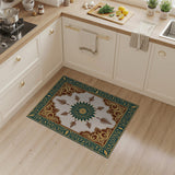 Traditional Persian Blue and Teal Medallion Persian Area Rug