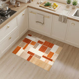 Geometric Modern Brown Tan Area Rug