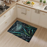 Stormy Teal Reeds Area Rug