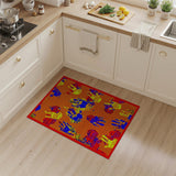 Vibrant Handprint Multi-Color Area Rug