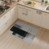 Bold Black White Geometric No. 3 Area Rug