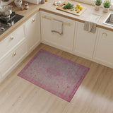 Blush Pink Persian Medallion Pink Area Rug