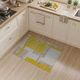 Yellow Block Geometric Area Rug