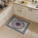 Pink Navy Mandala Area Rug