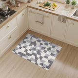Black and White Black White Geometric Area Rug