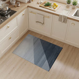 Modern Diagonal Grey Stripe Area Rug