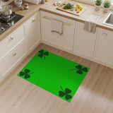 Dotted Shamrock Green Area Rug