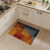 Bold Geometric Multi-Color Block Area Rug