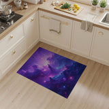 Purple Cosmic Purple Nebula Area Rug